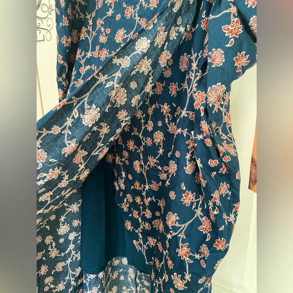 Future Collective-Jenny K Lopez Blue floral skirt-size 30 NWT - Picture 2 of 8